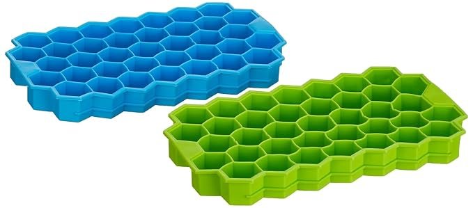Flexible Silicone Honeycomb 37 Cavity Ice Cube Tray
