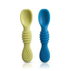 Silicon Spoons for Baby Feeding& Baby Led WeaningSet of 2