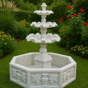 Royal Bloom Marble Fountain